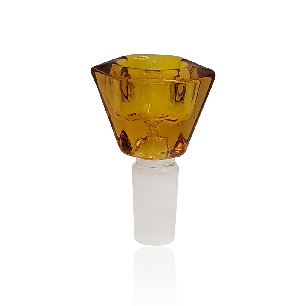 GPA HONEYBEE GLASS FLOWER BOWL YELLOW