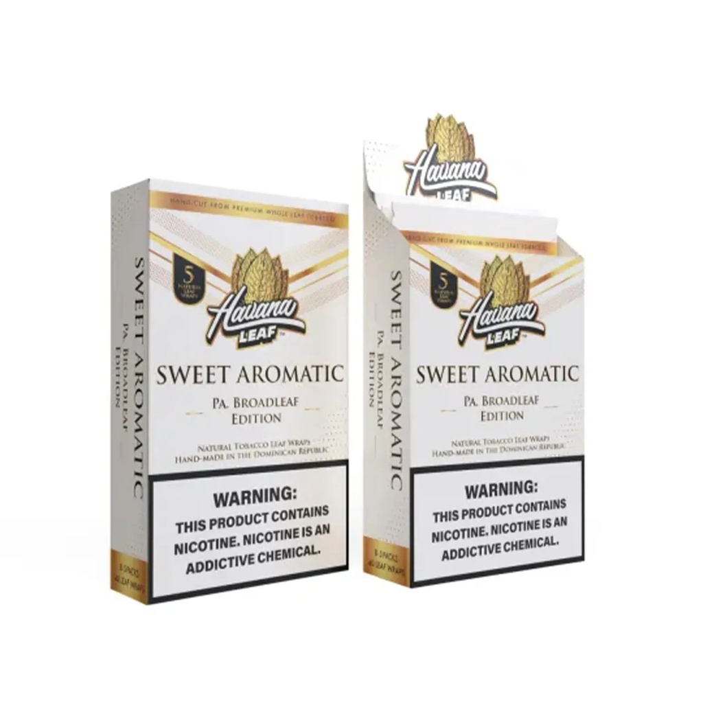 HAVANA LEAF - TOBACCO WRAPS (5CT) BOX OF 8