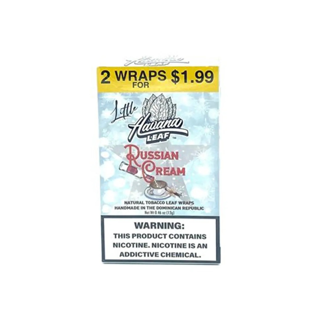 HAVANA LEAF -LITTLE TOBACCO WRAPS (2CT) - PRE -PRICED - BOX OF 20 (MSRP $1.99ea)