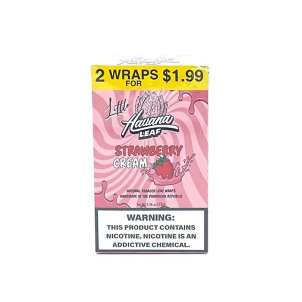 HAVANA LEAF -LITTLE TOBACCO WRAPS (2CT) - PRE -PRICED - BOX OF 20 (MSRP $1.99ea)