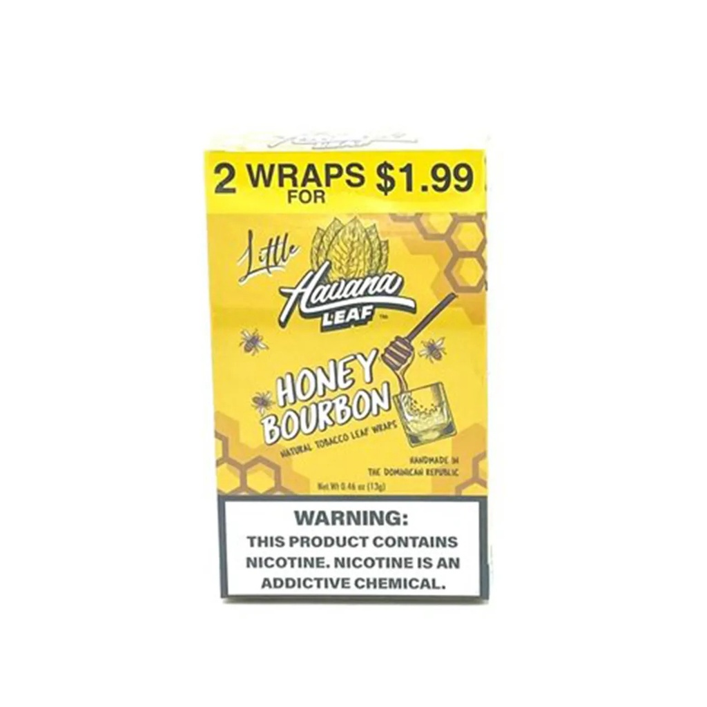 HAVANA LEAF -LITTLE TOBACCO WRAPS (2CT) - PRE -PRICED - BOX OF 20 (MSRP $1.99ea)