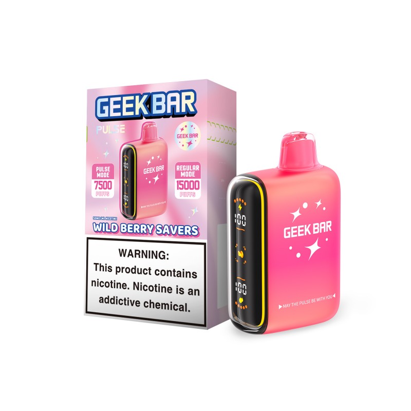 GEEK BAR PULSE 5% DISPOSABLE 15000 SAVERS EDITION  PUFFS BOX OF 5