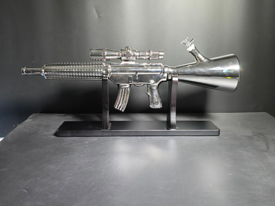 GLASS WATER PIPE GUN STYLE WP-GUN001
