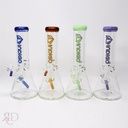 INDIGO GLASS WATER PIPE 8 INCH