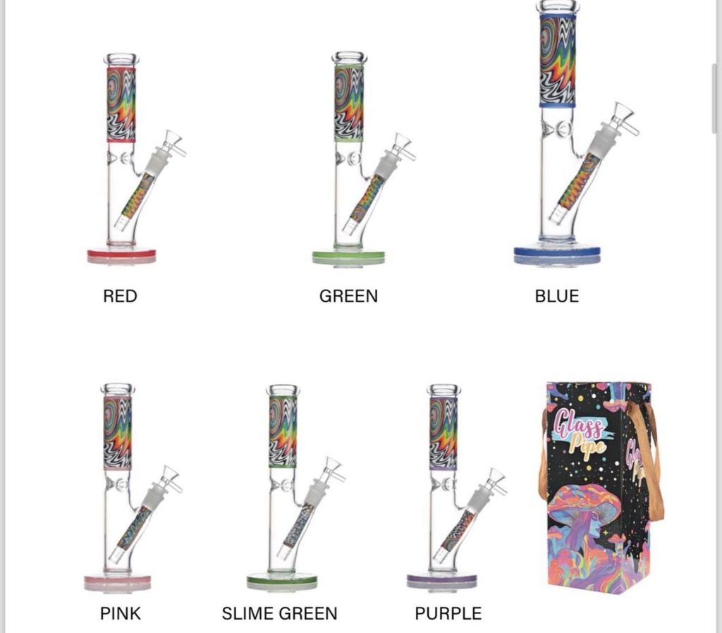 GLASS WATER PIPE 10 INCHE