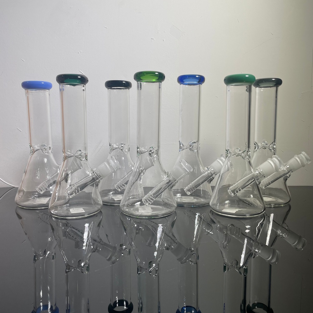 WIDE BEAKER WATER PIPE WCG-4B08  (8 inch)