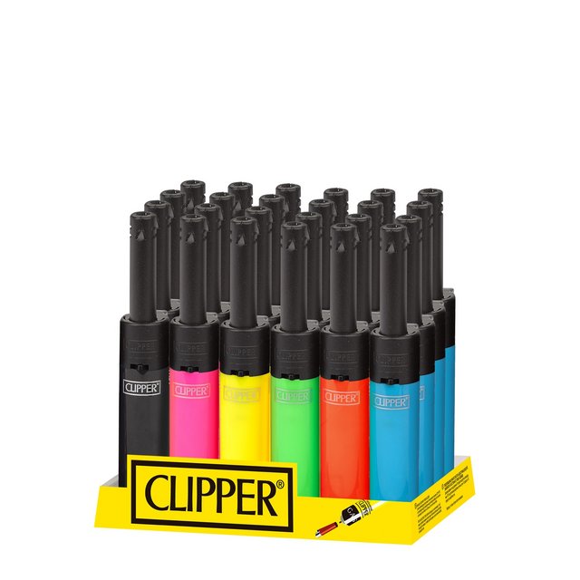 CLIPPER MINI TUBE LIGHTER BOX OF 24