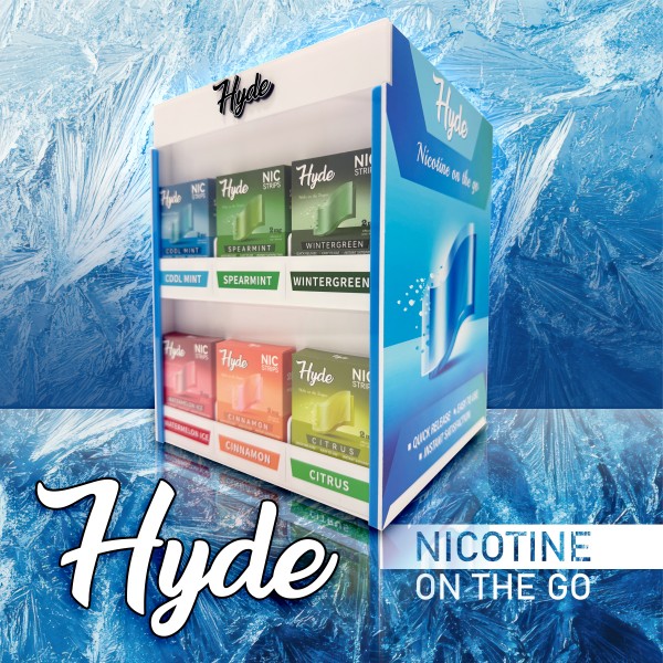 HYDE NIC STRIPS PRE-FILLED DISPLAY 30CT