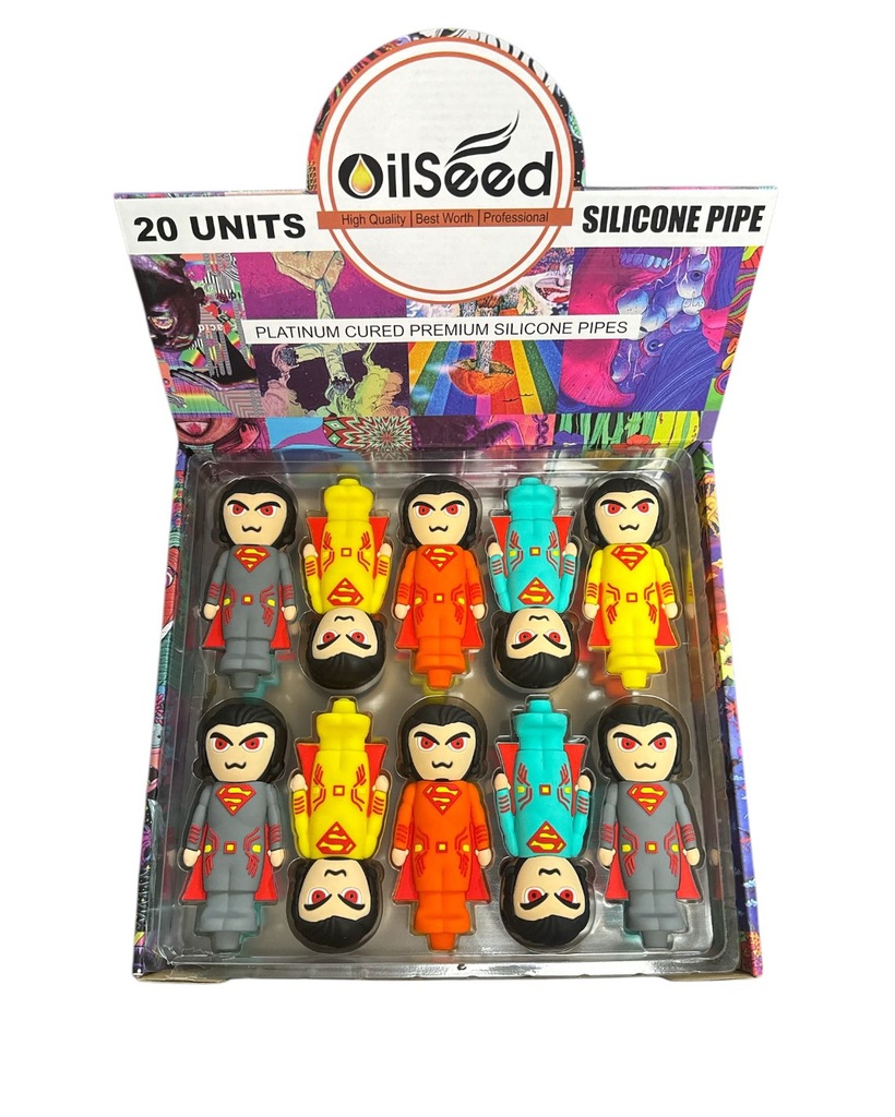 OILSEED PLATINUM CURED PREMIUM SILICONE PIPES BOX OF 20