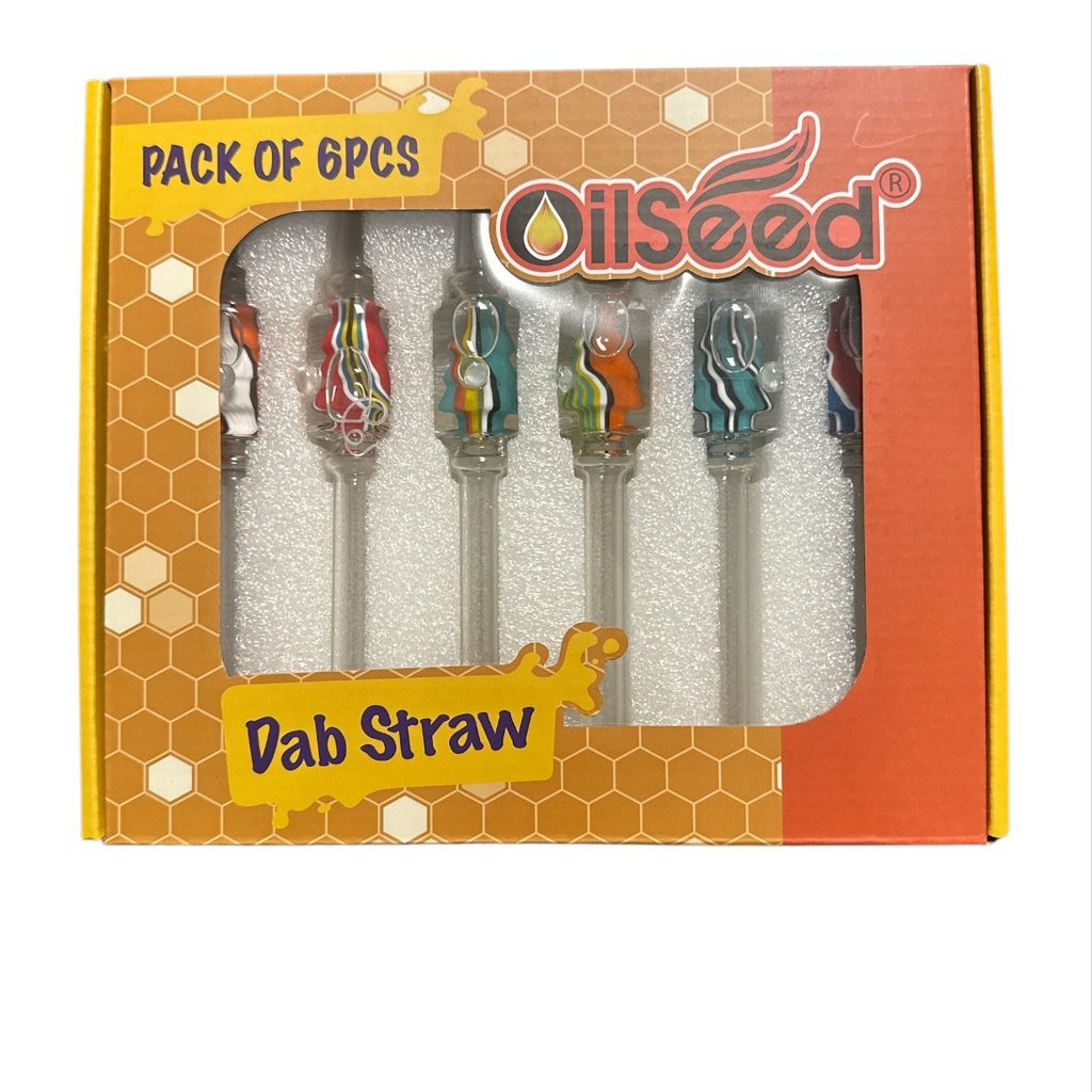OILSEED 7 DAB STRAW FREEZABLE SPIRAL NECTAR COLLECTOR #DO13 BOX OF 6