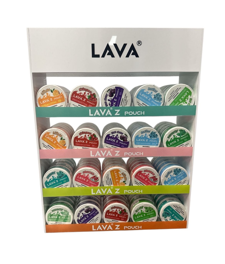 LAVA Z POUCH DISPLAY OF 20