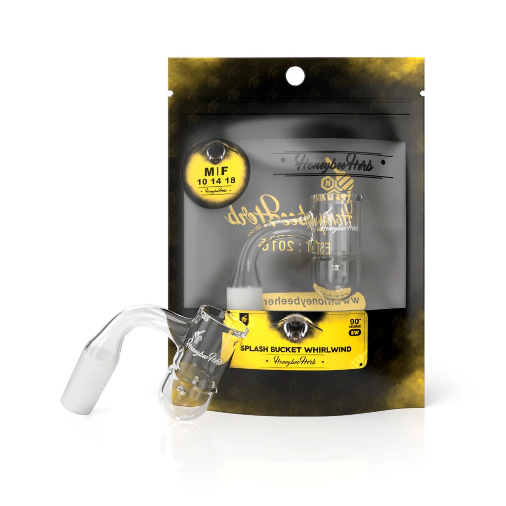 GPA HONEYBEE SPLASH BUCKET WHIRL WIND QUARTZ BANGER -90 DEGREE BL