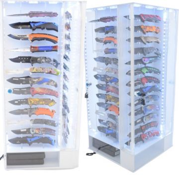 KNIVES 2 SIDED TURNABLE DISPLAY OF 60CT