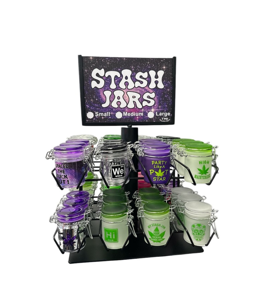 JAC STASH JAR DESIGN DISPLAY SMALL 48CT