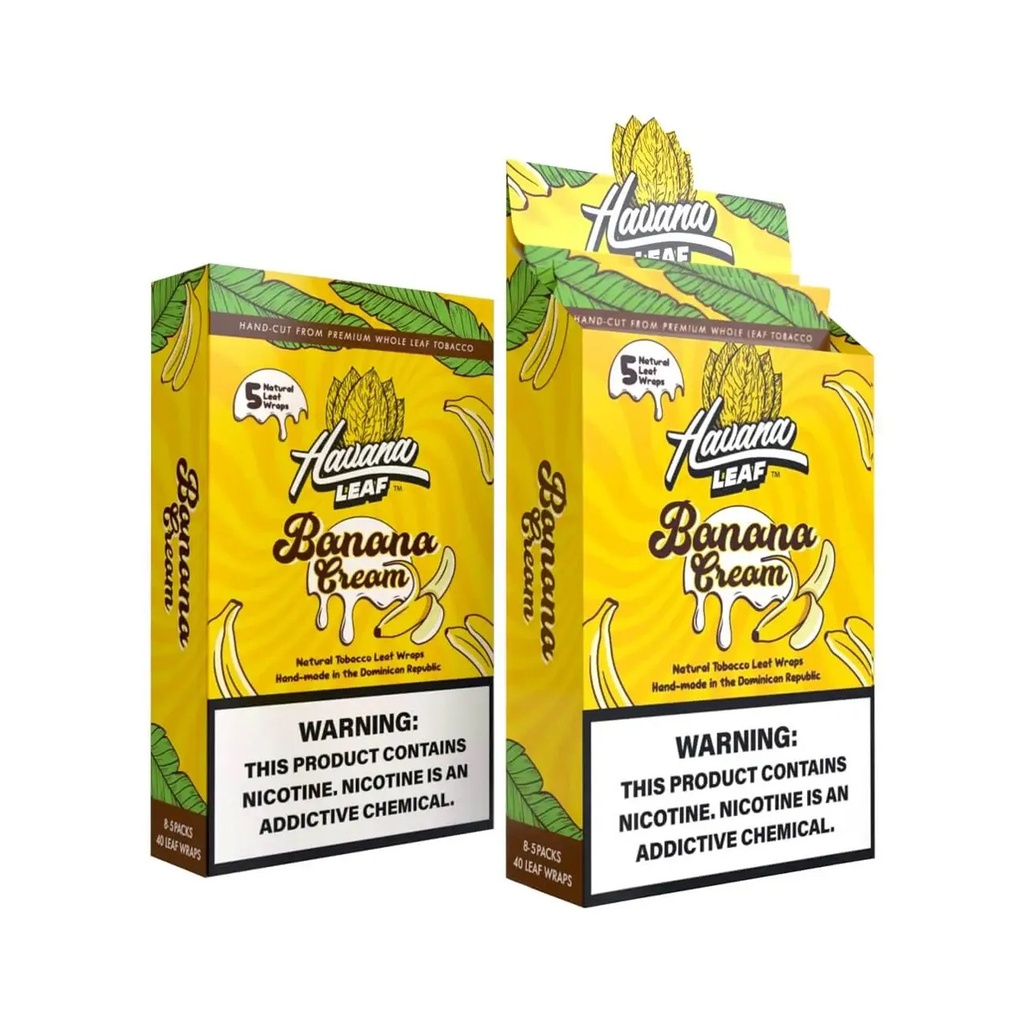 HAVANA LEAF - TOBACCO WRAPS (5CT) BOX OF 8