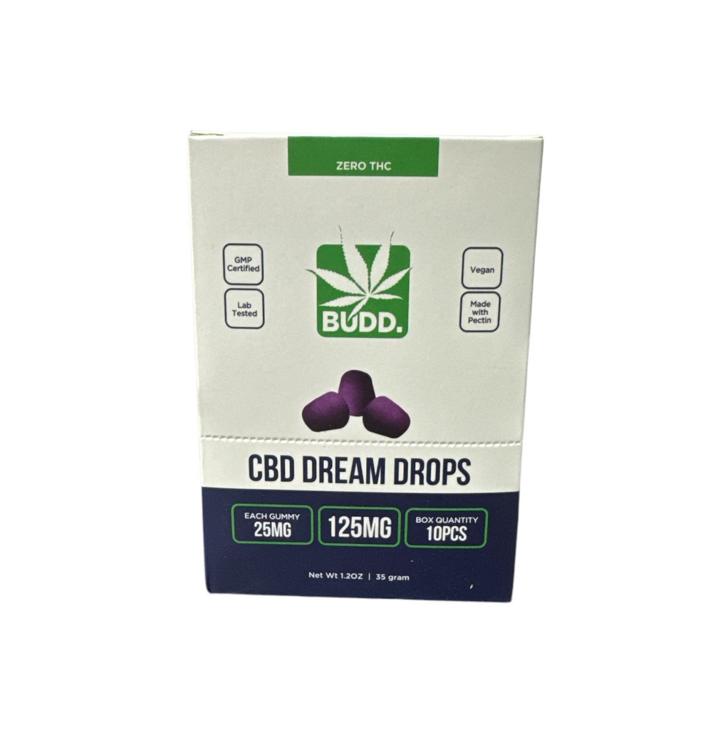 BUDD CBD GUMMY DREAM DROPS 125MG