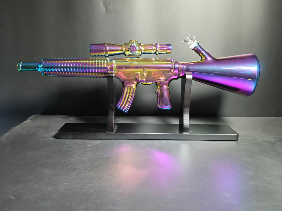 GLASS WATER PIPE GUN STYLE WP-GUN001