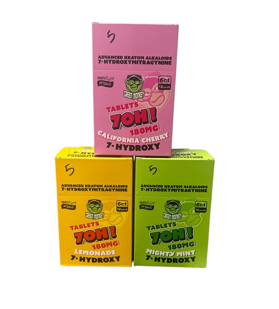 GREEN MONKEY 7OH 180MG 6CT