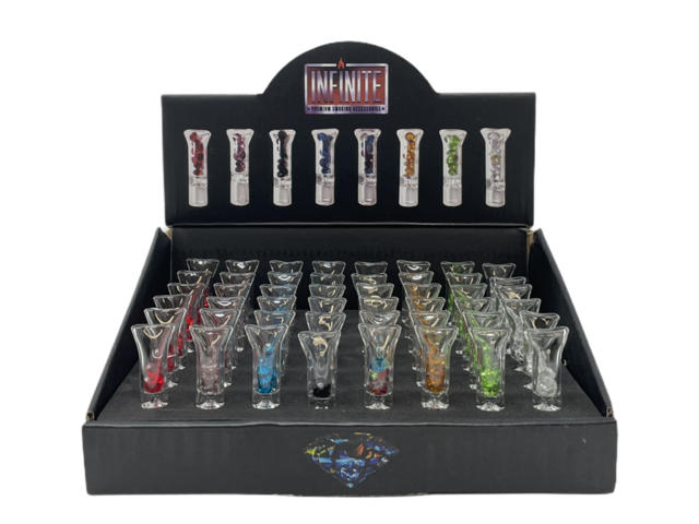 INFNITE GLASS CIGARETTE HOLDER BOX OF 48