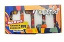 OILSEED PREMIUM HAMMER BUBBLER PIPE SERIES BOX OF 5