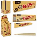 RAW CLASSIC PRE-ROLL CONES 20CT PER PACK BOX OF 12