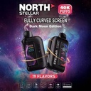 NORTH STELLAR DARK MOON EDITION 5% DISPOSABLE40K PUFFS BOX OF 5
