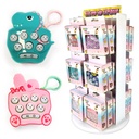 MINI POP LED KEY CHAIN TWO SIDE PRE-FILLED DISPLAY OF 36