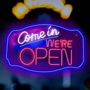 NEON LED SIGN (WE ARE OPEN ) DESIGN