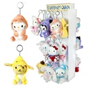 STUFFED KEY CHAIN #NV-KC-STU-48DT2 TWO SIDE PRE-FILLED DISPLAY OF 48
