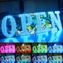BUSINESS IMAGE SIGN RGBW WAVE LARGE OPEN