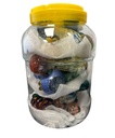 4 INCHES HEAVY PIPE GLASS HAND PIPE 15CT JAR