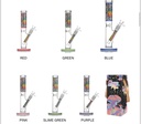 GLASS WATER PIPE 10 INCHE MIXED DESING